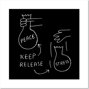 Keep Peace Release Stress Posters and Art